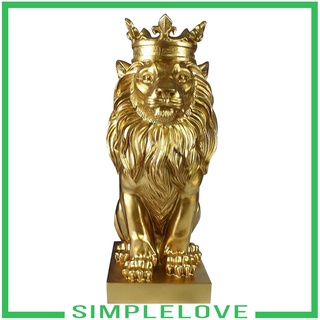 ( Simplelove ) รูปปั้นเรซิ่นรูปสิงโตสําหรับตกแต่งบ้าน