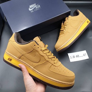 🌟 SALEกระหน่ำ 🌟รองเท้าNike Air Force 1 LoW Retro SP "Wheat Mocha ไซส์ 40-45 *น้ำตาล* รองเท้าผู้ชาย รองเท้าออกกำลังกาย