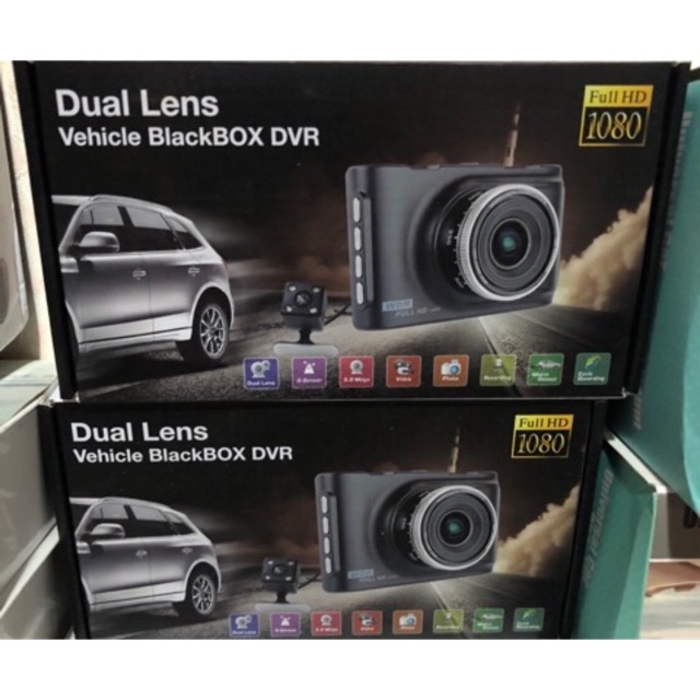 ล้องติดรถยนต์ หน้า-หลัง Dual Lens BlackBOX DVR G60 WDR