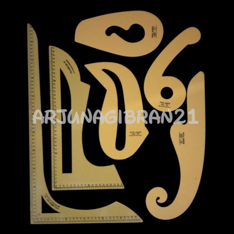 SEWING RULER SEWING PATTERN 6 ชิ้น