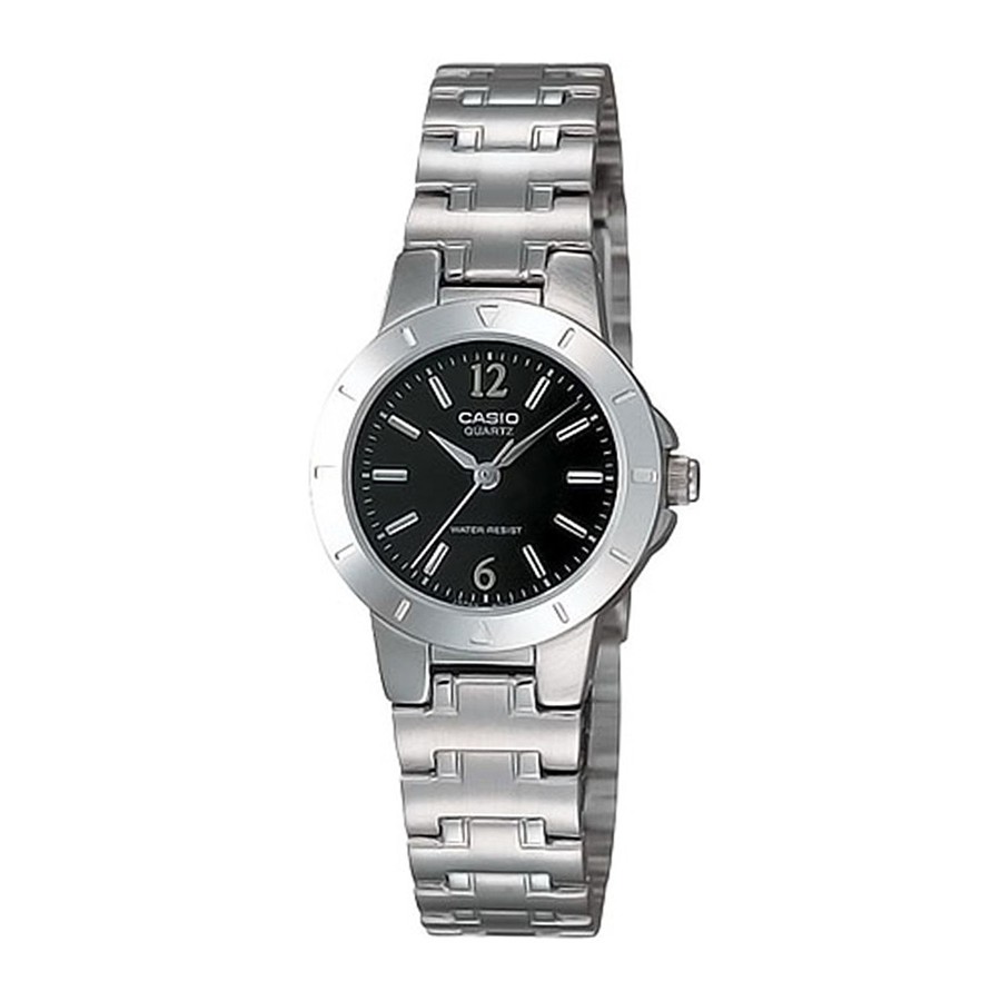 Casio Standard นาฬิกาข้อมือผู้หญิง สายสแตนเลส รุ่น LTP-1177,LTP-1177A,LTP-1177A-1A - สีเงิน/ดำ