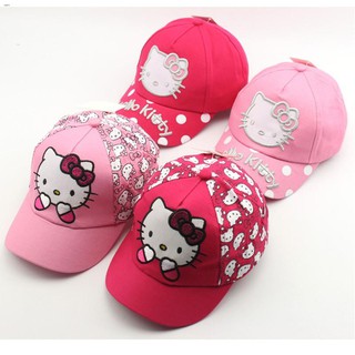 [Baywellfashion]หมวกเบสบอล พิมพ์ลายการ์ตูน Hello Kitty สำหรับเด็ก