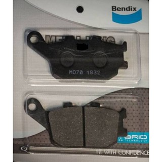 BENDIX ผ้าดิสเบรคล้อหลัง Honda CBR600, Kawasaki Z1000 รุ่น METAL KING