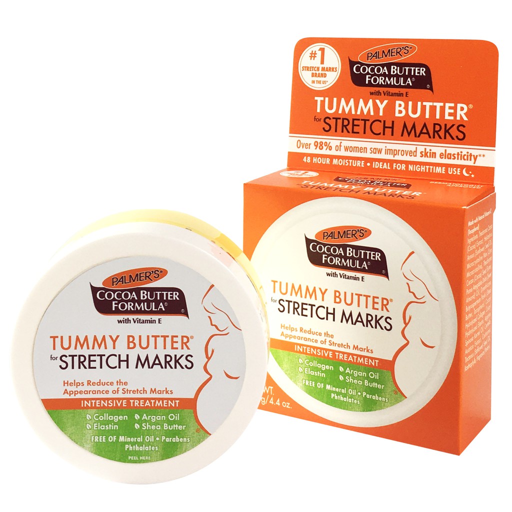 Palmers Palmer's Tummy Butter ปาล์มเมอร์ บำรุงผิว สำหรับคุณแม่ตั้งครรภ์ ป้องกันรอยแตกลาย สูตรเข้มข้น ขนาด 125 กรัม 18040