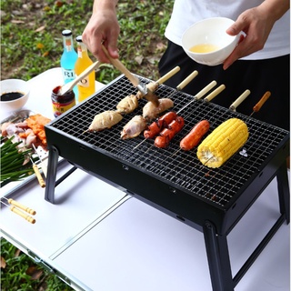 ของพร้อมส่ง🔥✅โครตฮิต✅🔥เตา เตาย่าง เตาพกพา เตาพับเก็บได้ Foldable Picnic BBQ Grill เตาปิคนิค เตาอบถังขนาดเล็ก เตาบาร์บี