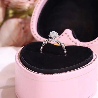 Ring Diamond Love ใหม่ Super Flash Luxury Design Diamond Ring