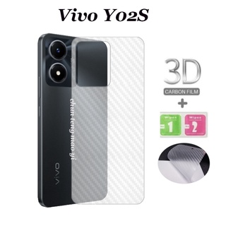 ฟิล์มคาร์บอนไฟเบอร์ 3D สําหรับ Vivo Y55S 5G Y35 Y02S Y32 Y72 5G Y31 2021 Y12S Y20S Y20i Y20A Y33S Y21 2021