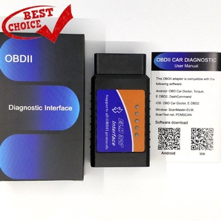 【1.25】Obd2 Elm327 V2.1 Elm 327 เครื่องอ่านโค้ด Obd Ii เครื่องมือวิเคราะห์รถยนต์อัตโนมัติ