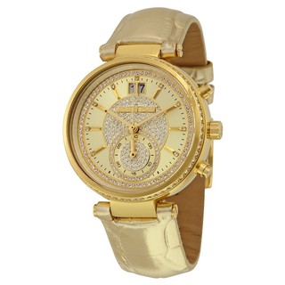 Michael Kors Womens MK2444 Sawyer Gold-Tone Watch