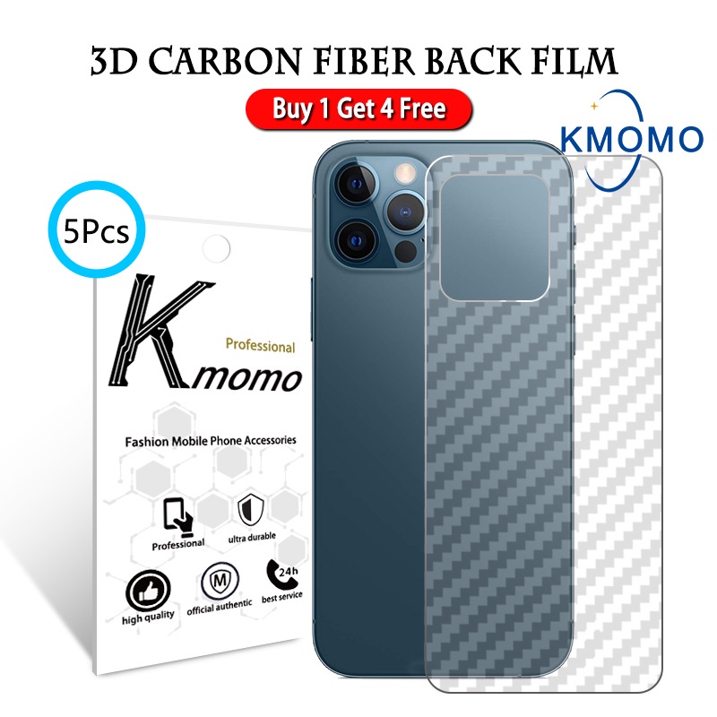 ซื้อ 1 แถม 4 For iPhone ฟิล์มกันรอยหลัง สีใส 15 Pro Max 14 13 12 Mini 11 X Xr Xs Max 7 8 Plus 6 6s SE 2020