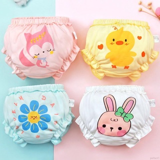 Baby Cotton Underwear Panty Infant Boys Girls Cute Bread Pants Kids Cartoon Print Briefs Panties