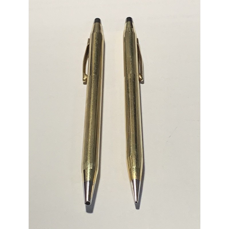 Cross ด้ามทองเป็นชุด ปากกา+ดินสอ0.7 made in USAสภาพดีสวยงามราคาพิเศษ