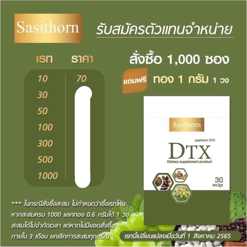 เปิดบิล Detox Sasithorn (ดีท็อกซ์ ศศิธร)