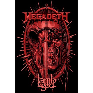 โปสเตอร์ Megadeth เมกาเดท Rock Poster รูปภาพติดห้อง ตกแต่งผนัง โปสเตอร์วงดนตรี โปสเตอร์ติดผนัง โปสเตอร์วงร็อค ของสะสม