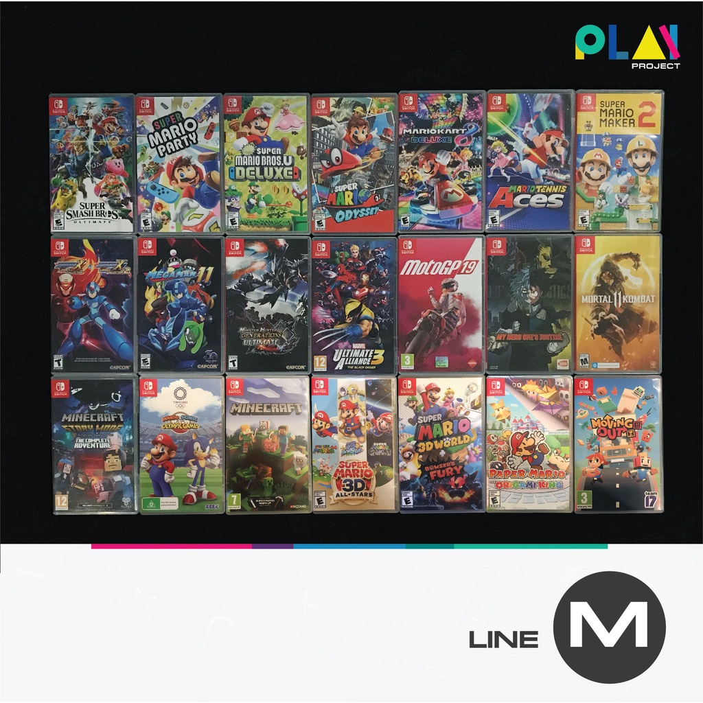 เกม Nintendo Switch กว่า 100 เกม [รายชื่อตัวอักษร M] [มือสอง] [มือ2] [เกมนินเทนโด]