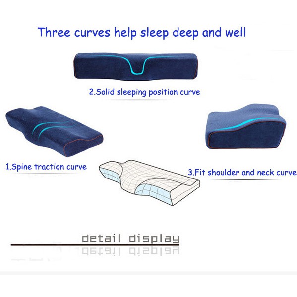 ซื้อ1แถม1 หมอนสุขภาพ (ปลอก 2 ชั้น) หนุนเพื่อสุขภาพ  หมอนรองนอน Memory foam Dกว่า หมอนยางพารา ลดกรน - รูปที่ 5
