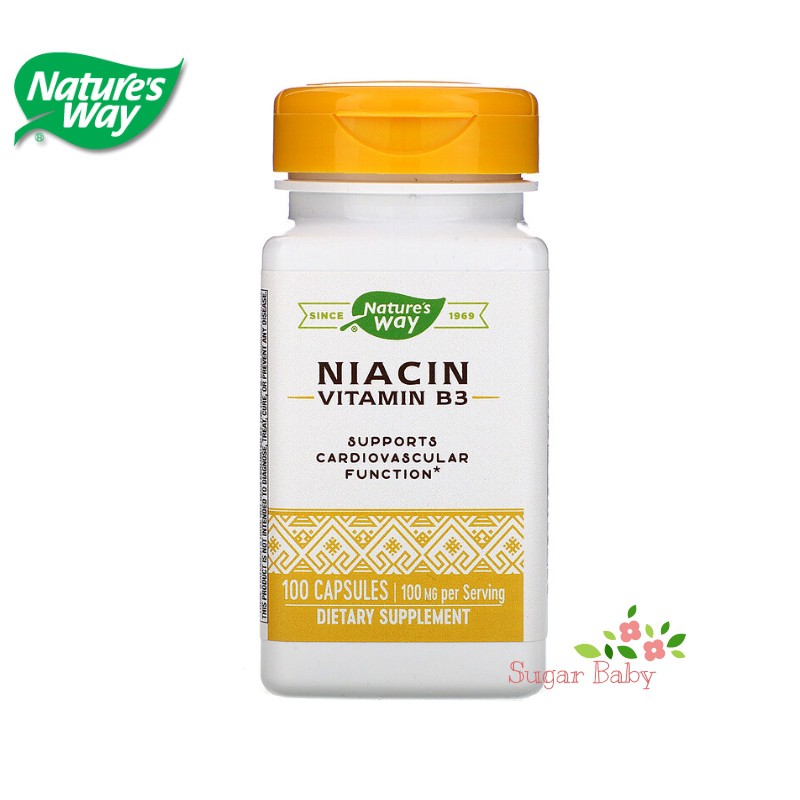 Nature's Way Niacin 100 mg. 100 Capsules