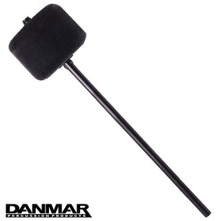 Danmar® หัวกระเดื่องกลอง ตุ้มกระเดื่อง แบบสักหลาดสี ก้านดำ รุ่น 206CK (Black) (Bass Drum Peal Beater) ** Made in USA **