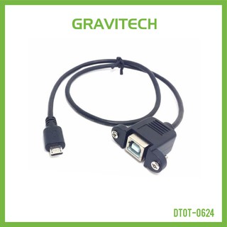 [Gravitechthai] MicroB male to USB type B female