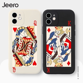 Jeero เคสคู่ เคสไอโฟน คู่รัก กันกระแทกซิลิโคนนุ่มการ์ตูนน่ารักตลก เคสโทรศัพท์ Compatible for iPhone 15 14 13 12 11 Pro Max SE 2020 X XR XS 8 7 ip 6S 6 Plus HFE1140