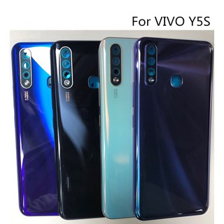 สําหรับ Vivo Y19 2019 / Vivo Y5s 2019 / Vivo U3 / Vivo Z5i ฝาครอบแบตเตอรี่ ด้านหลังกระจกด้านหลัง ประตู เคสแผง พร้อมเลนส์กล้อง