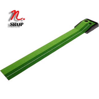 พรมซ้อมพัตต์พร้อมรางคืนลูกอัตโนมัติ INESIS PUTTING MAT WITH BALL RETURN