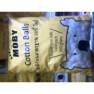 Baby Moby สำลีก้อนขนาดมาตรฐาน Normal Size Cotton Ball (300 G.)