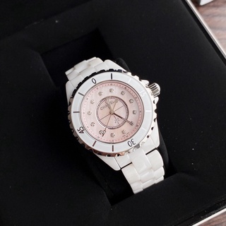 พรี ​ราคา15600 Chanel J12 watch vintage 33mmนาฬิกาผู้หญิง​ นาฬิกาแบรนด์เนม ผู้หญิง​ เงิน นาฬิกาข้อมือ