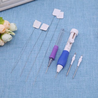 NO☺Punch Needle Set 3 Needles 2 Threaders Craft Tool