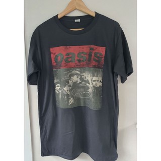 เสื้อยืดผ้าฝ้ายพิมพ์ลายแฟชั่นเสื้อยืด Oasis Band T-shirt