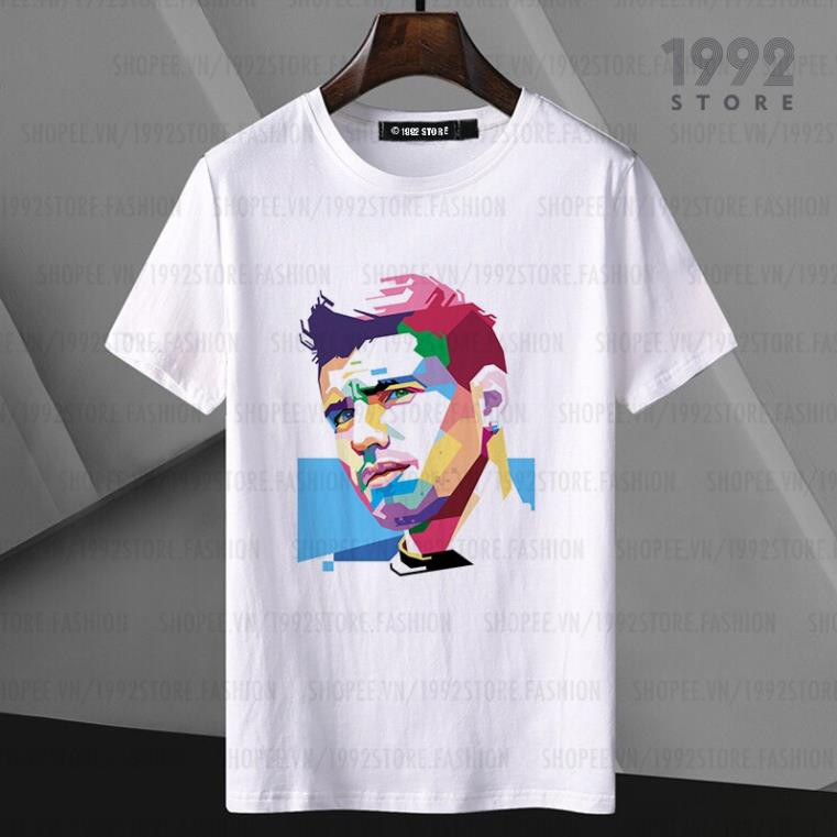 เสื้อยืดแขนสั้น Sergio Aguero Pop Art