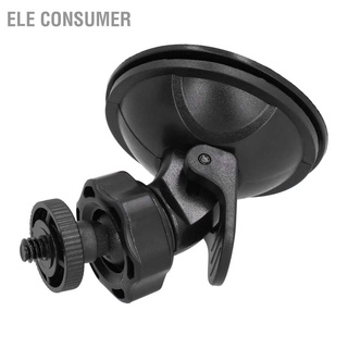 ELE Consumer Car Camera Suction Cup Mount 1/4in Screw Windshield Holder Adapter for DV GPS Black