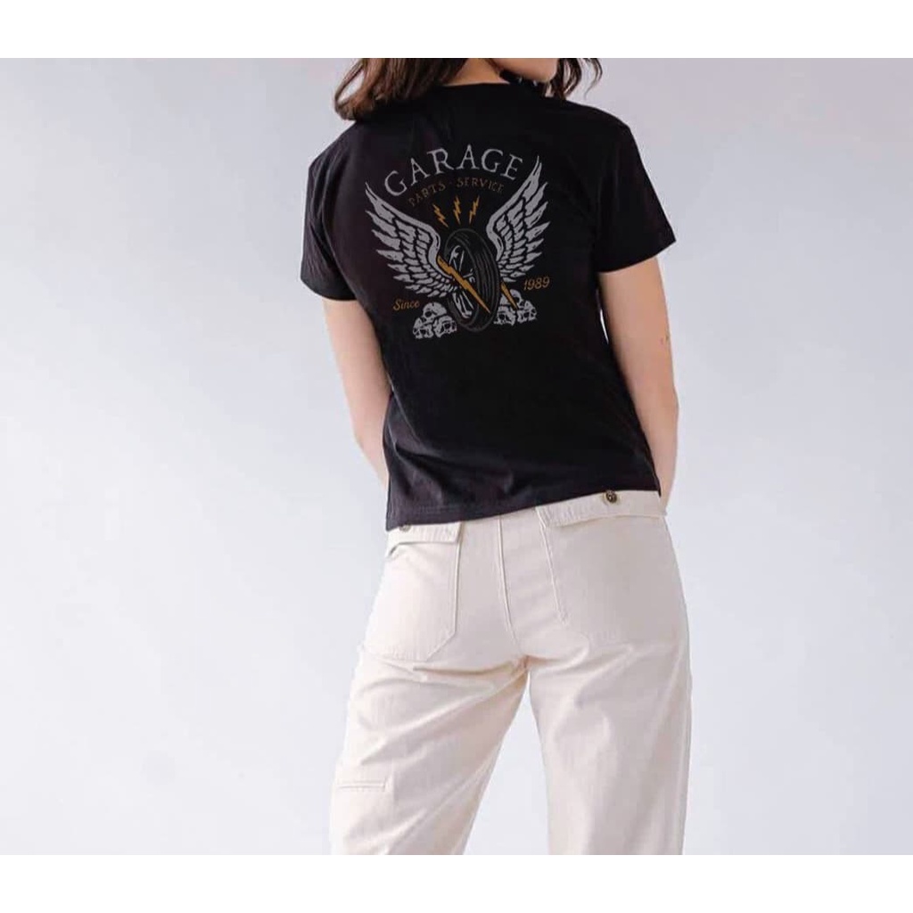 สินค้าพร้อมส่ง เสื้อยืด hell car wheels 1989