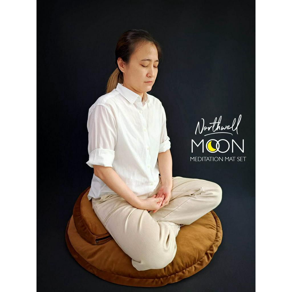 เบาะรองนั่งเพื่อสุขภาพ ชุด 2 ชิ้น ขนาดใหญ่ กว้าง 75 cm เบาะรองนั่งสมาธิ อาสนะ เบาะทรงกลม เบาะรองนั่งพื้น ที่นอนหมา