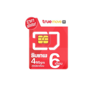 ซิมเทพ 6 เดือน ราคาประหยัด เน็ต 4Mbps 120GB นาน 6 เดือน Sim true ซิม ทรู ส่งฟรี เก็บปลายทางได้