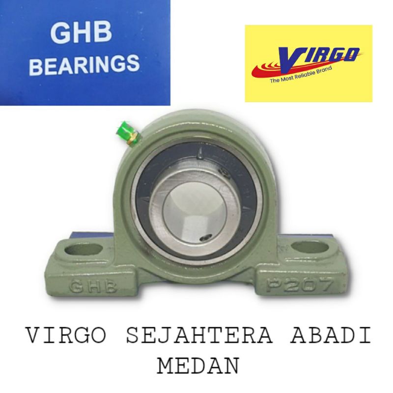UCP207-20 P207 PILLOW BLOCK LAHAR BEARING SITTING UCP 207 - 20 GHB