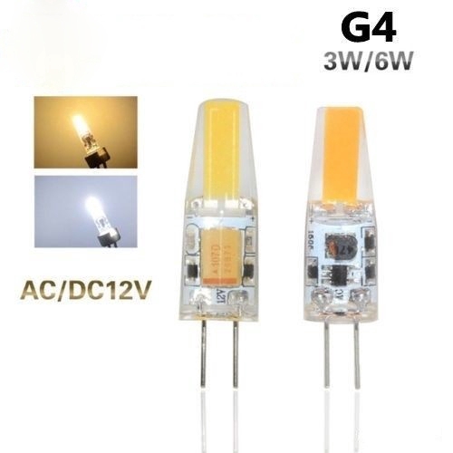 [1 แพ็ค] [12V 3W 6W COB SMD G4 ไฟ LED แบบเปลี่ยน] 1 ชิ้น - โคมไฟ