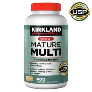 Exp 03/24Kirkland Signature Adult 50+ Mature Multi Vitamins &amp; Minerals 400 Tablets