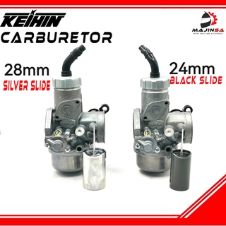 Keihin WAVE125 สไลด์คาร์บูเรเตอร์ สีเงิน สีดํา 24 มม. 28 มม.