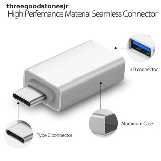 【Tsth】อะแดปเตอร์แปลง Type C เป็น USB-A 3.0 ตัวเมีย OTG USB C 3.1 สําหรับ Mac Nexus 5X 6P