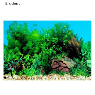 [Erudent] สติกเกอร์โปสเตอร์ ลายภูมิทัศน์ตู้ปลา 3D สําหรับติดตกแต่งผนังบ้าน