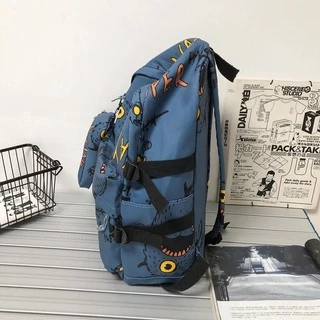 ⚡️แถมพวกกุญแจตุ๊กตา ⚡️ความจุสูงกระเป๋าเป้ผู้ชาย Backpack กระเป๋าเป้แฟชั่น ใหม่ ทรงเรียบ จุของได้เยอะ ระบายอากาศดี กันน้ำ