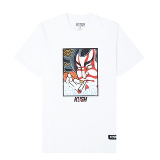 KUSH Co. Kemuri (สีขาว) เสื้อยืดคอตตอน 100% CgC