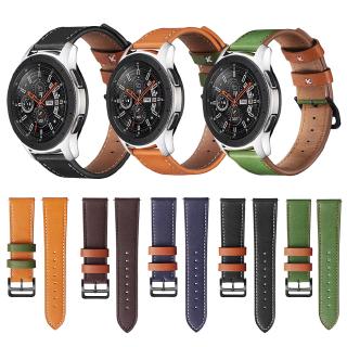 สายนาฬิกาข้อมือหนังสําหรับ samsung galaxy active 2 46 มม. 42 มม. s3 amazfit stratos 3 gt
