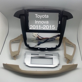 หน้ากาก TOYOTA INNOVA 2011-2015 สำหรับจอ 9 นิ้ว พร้อมปลั๊กตรงรุ่น