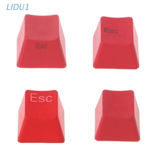 LIDU1  Mechanical Keyboard Thick PBT Red ESC Keycap R4 Cherry MX Switch OEM Height