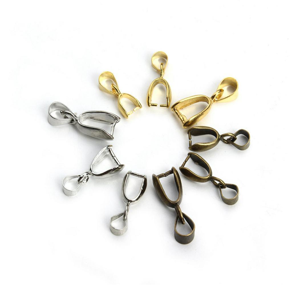 20 ชิ้น / ล็อต แฮนด์เมด Diy เครื่องประดับ อุปกรณ์เสริมทองแดงบริสุทธิ์ จี้หัวเข็มขัด เปิดหยก จี้เครื่องประดับ คลิป