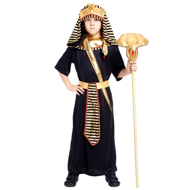 พร้อมส่ง B0106 ชุดฟาโรห์เด็ก ชุดอียิปต์เด็ก ชุดประจำชาติ ชุดนานาชาติ ชุดอียิปต์ ชุดฟาโรห์ pharaoh egypt costume kids