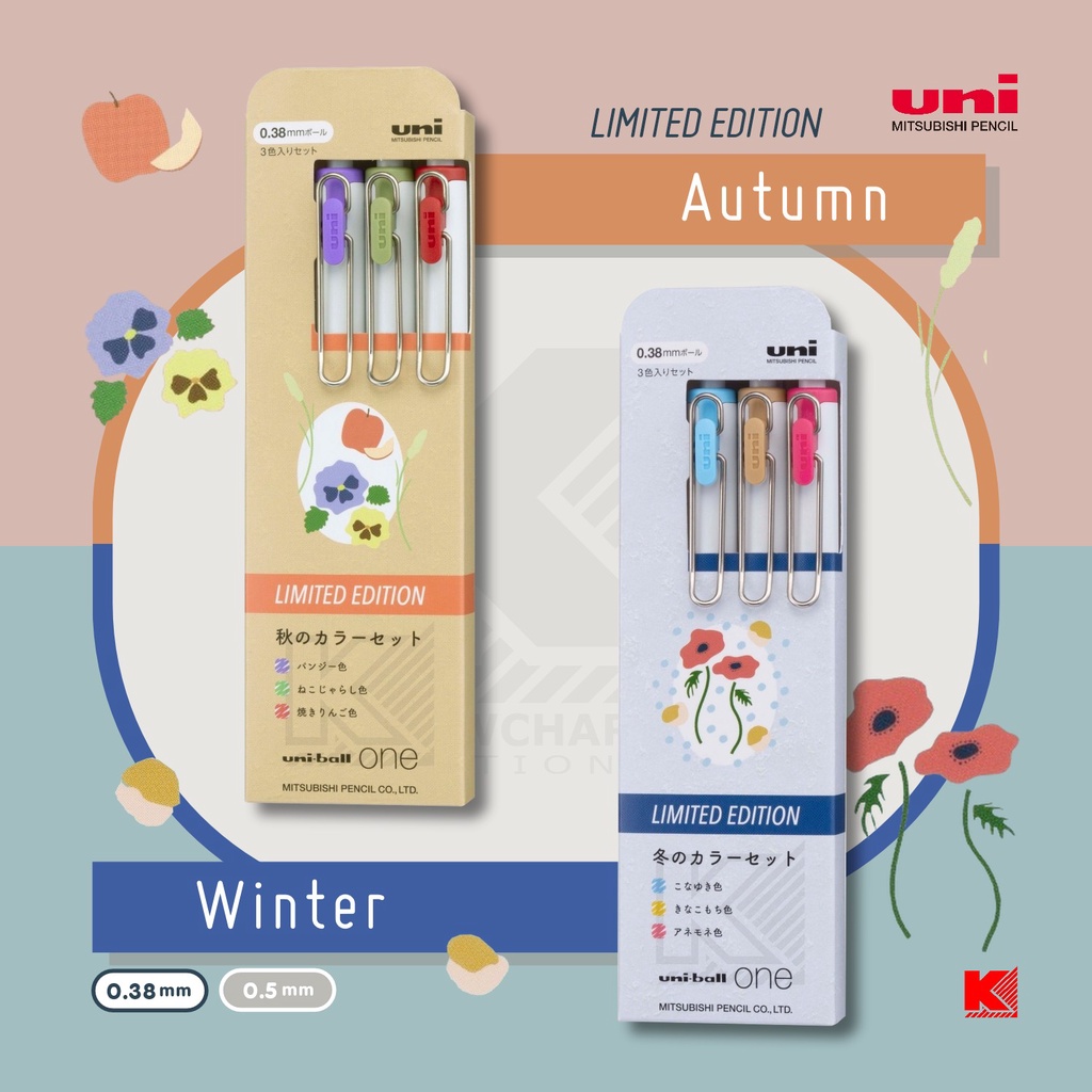 ปากกาเจล Uni-ball One UMN-S Autumn and Winter Limited Edition 2021