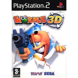 แผ่นเกมส์ Ps2 เกมส์ Worm 3D